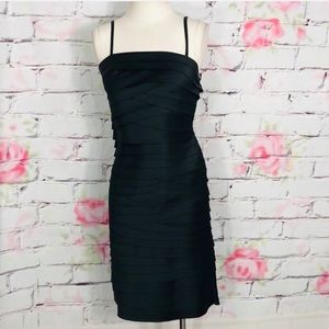 White House black market ruffle dress